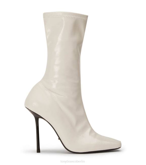 Stiefeletten| de Tony Bianco Frauen Remie Stiefeletten Ecru-Crinkle-Patent 4624498